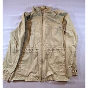 J.Crew Field Mechanic Jacket Women S Olive Green Utility Military Coat Hooded